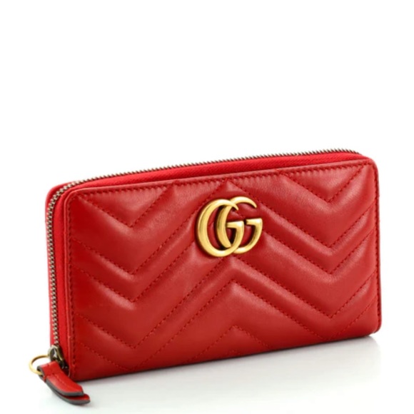 Authentic Gucci Marmot Zip Around Wallet - Picture 1 of 10